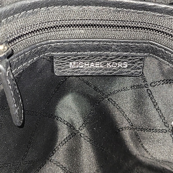 MICHAEL KORS Black Pebble Leather Backpack - Picture 16 of 16
